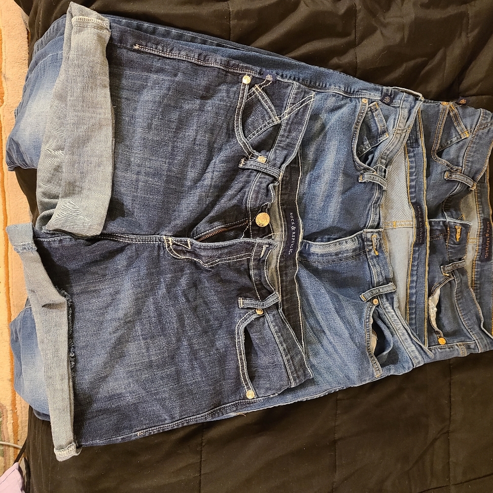 Lot of Rock & Republic Jeans and Shorts